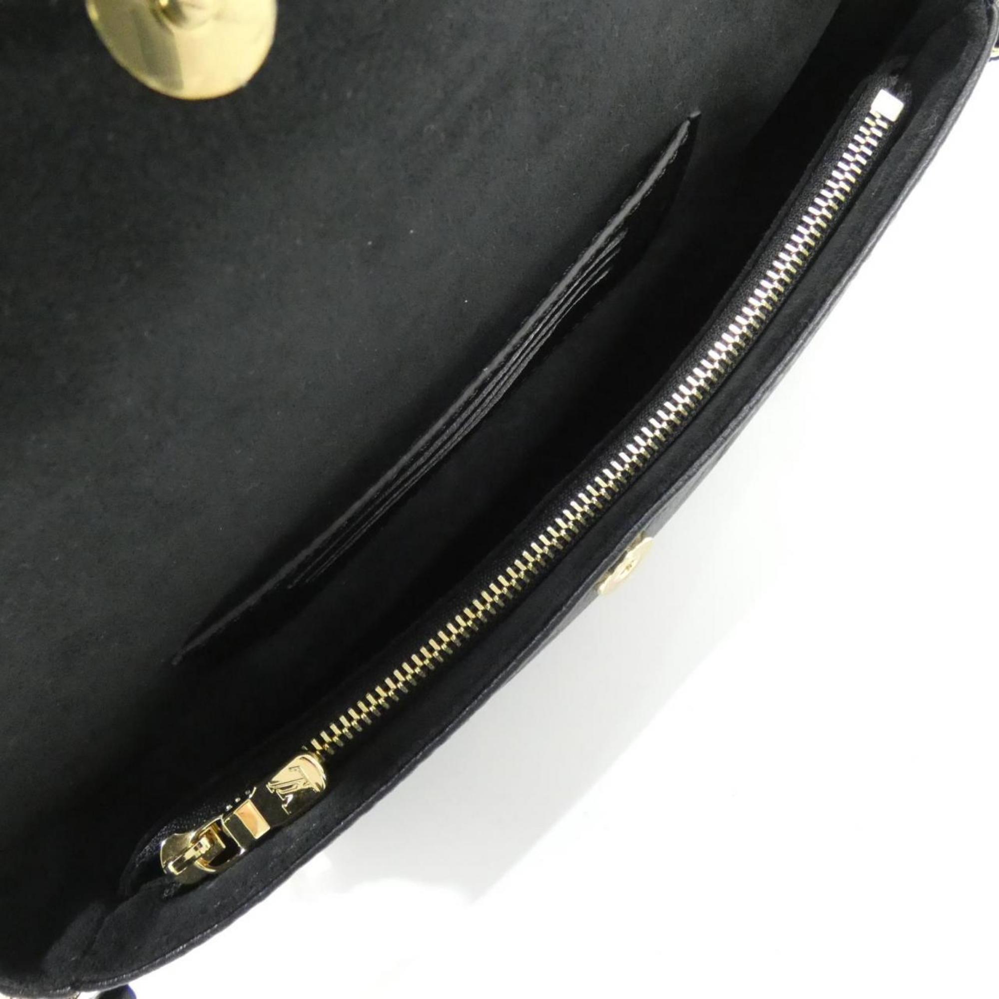 Louis Vuitton Black Leather Shoulder Bag