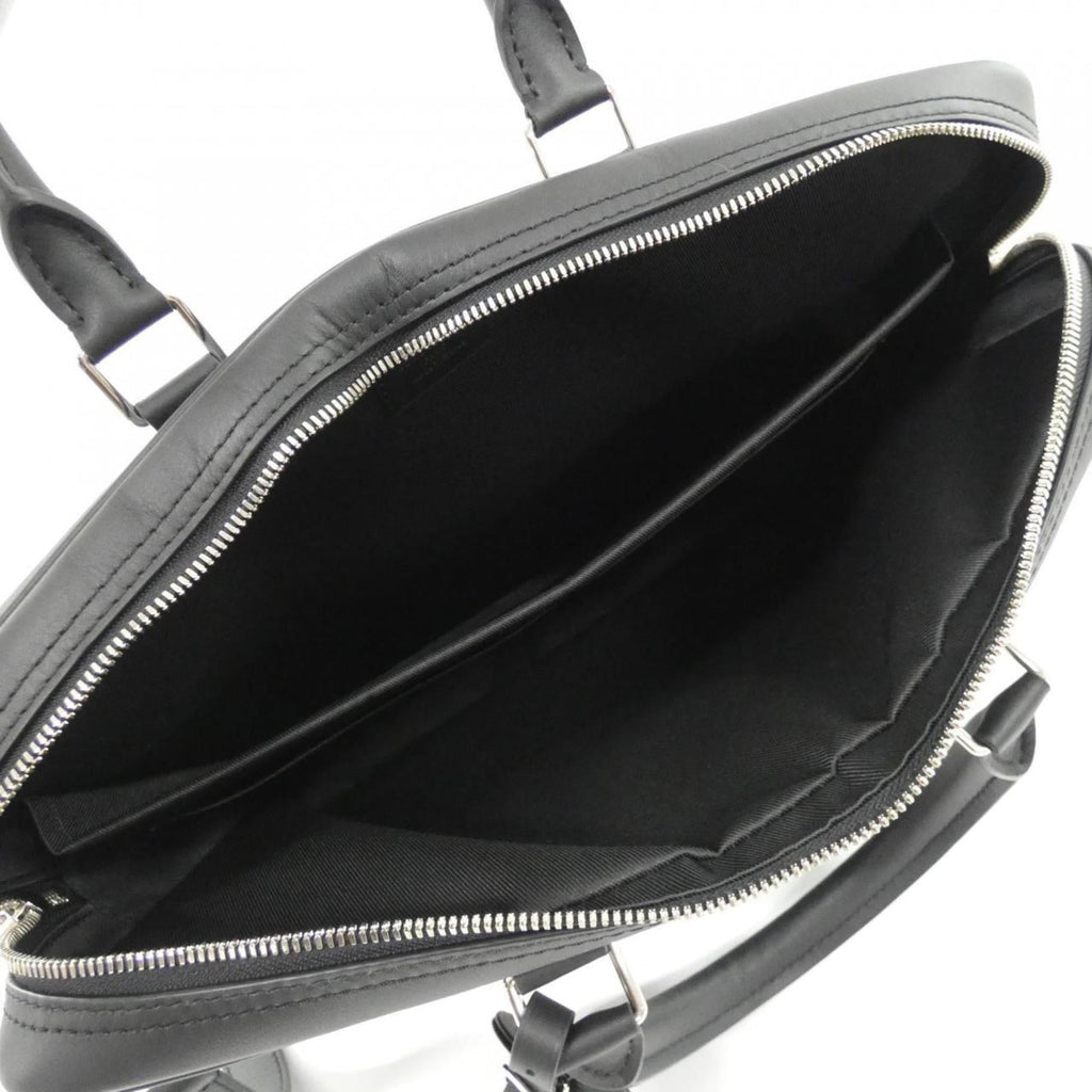 Louis Vuitton Black Leather Briefcase Handbag