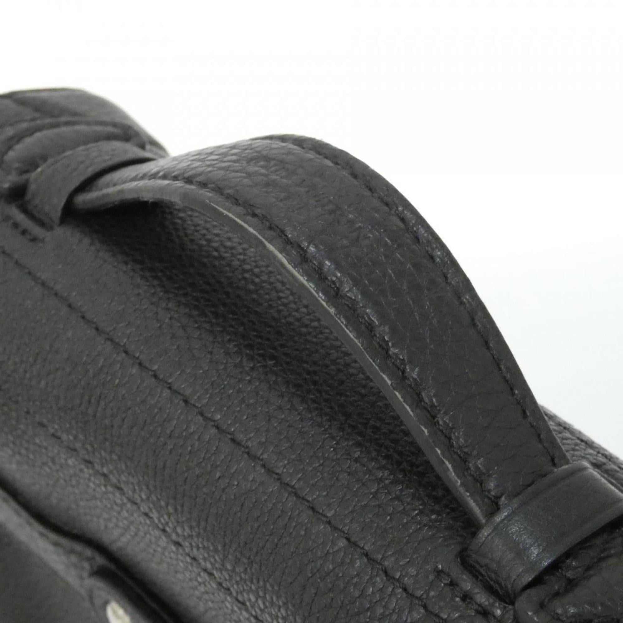 Louis Vuitton Black Leather Shoulder Bag
