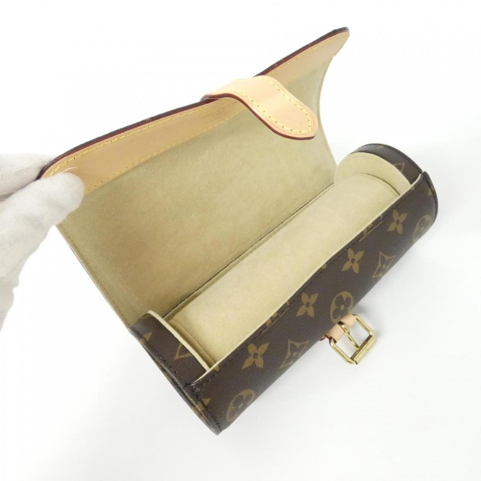 Louis Vuitton Brown Coated Canvas Pouch