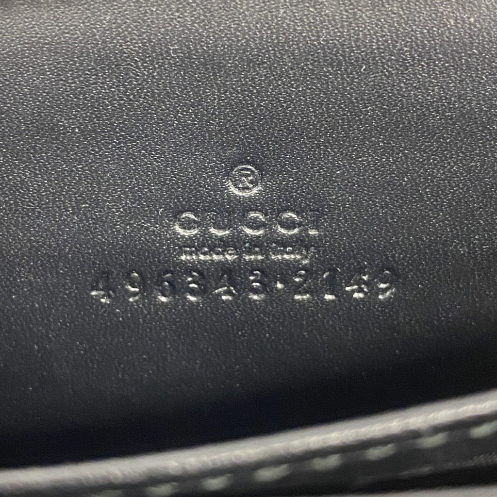 Gucci Black Pvc Coin Purse/Coin Case (Pre-Owned)