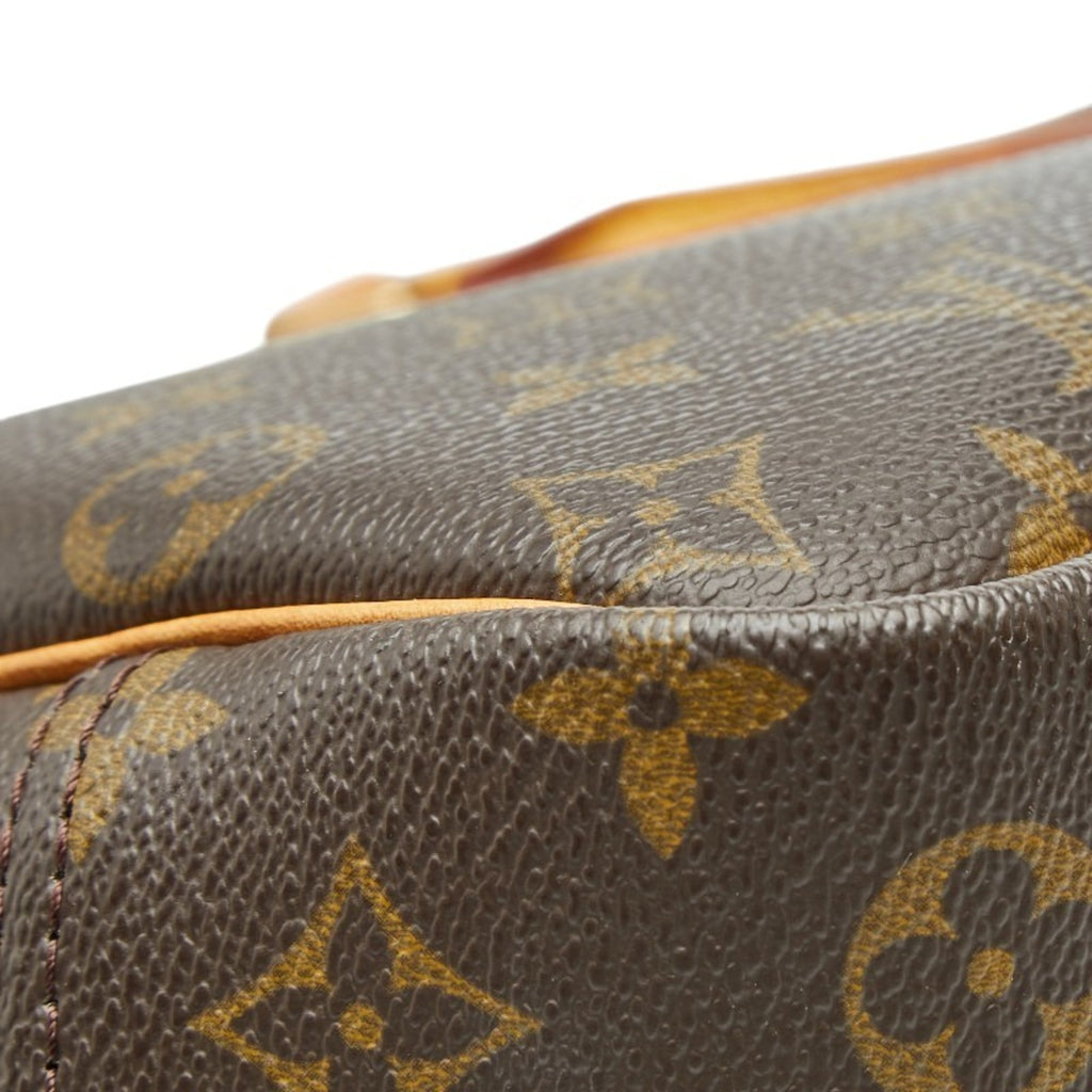 Louis Vuitton Brown Pvc Leather Handbag