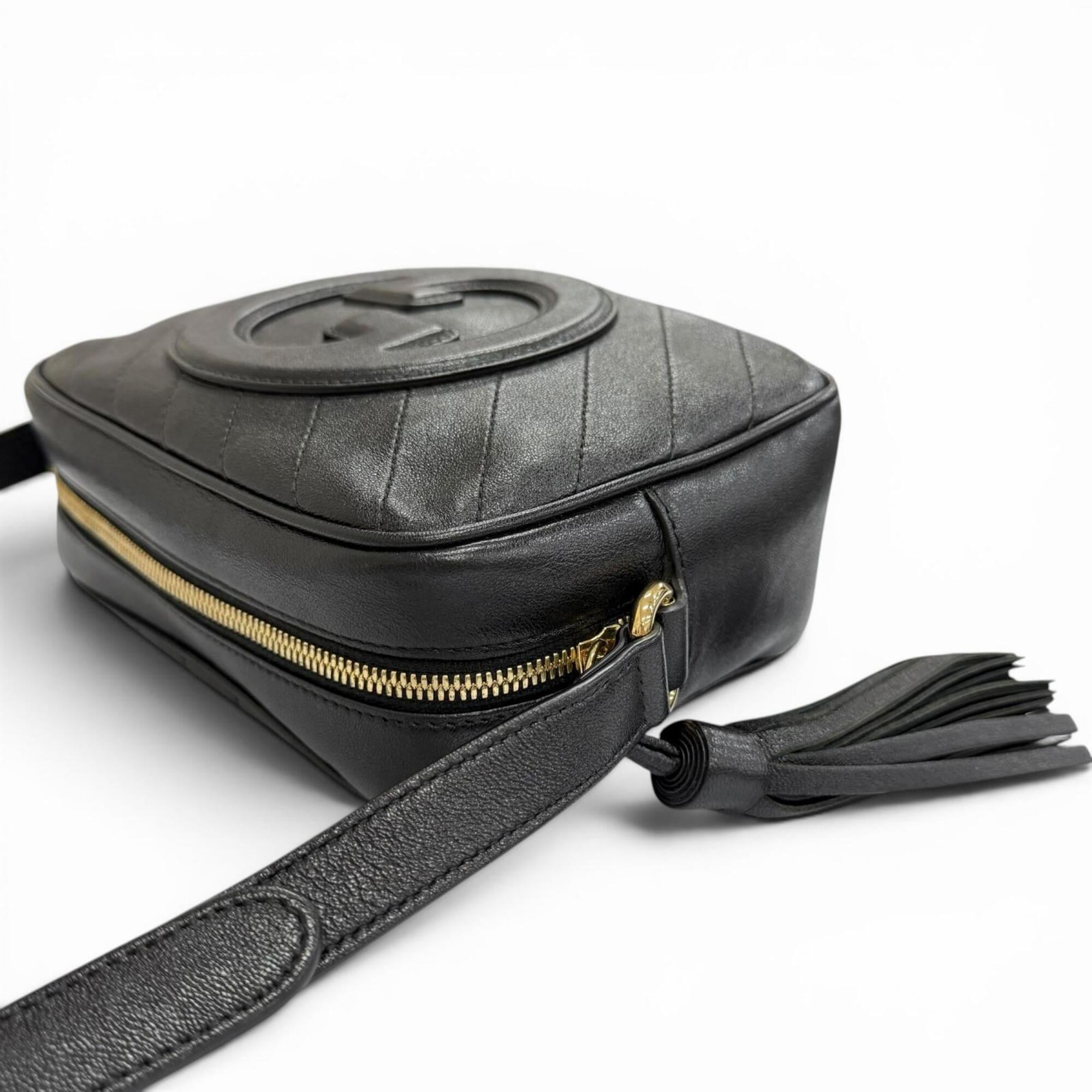 Gucci Black Leather Shoulder Bag (Pre-Owned)