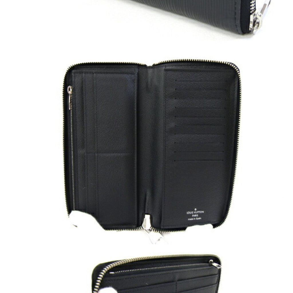 Louis Vuitton Black Noir Epi Leather Long Wallet