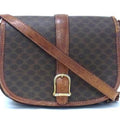 Celine Brown Pvc Leather Pochette Shoulder Bag