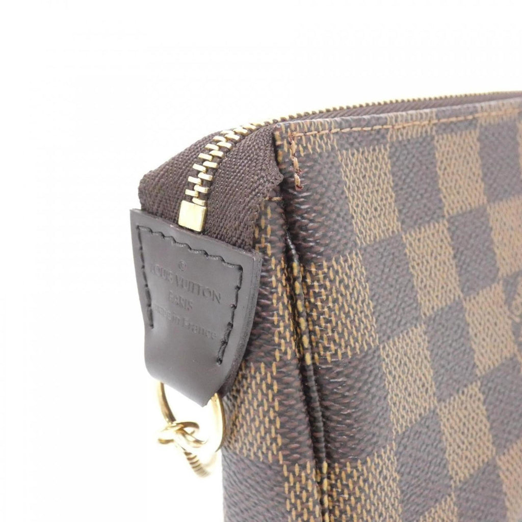 Louis Vuitton Brown Coated Canvas Pochette Pouch