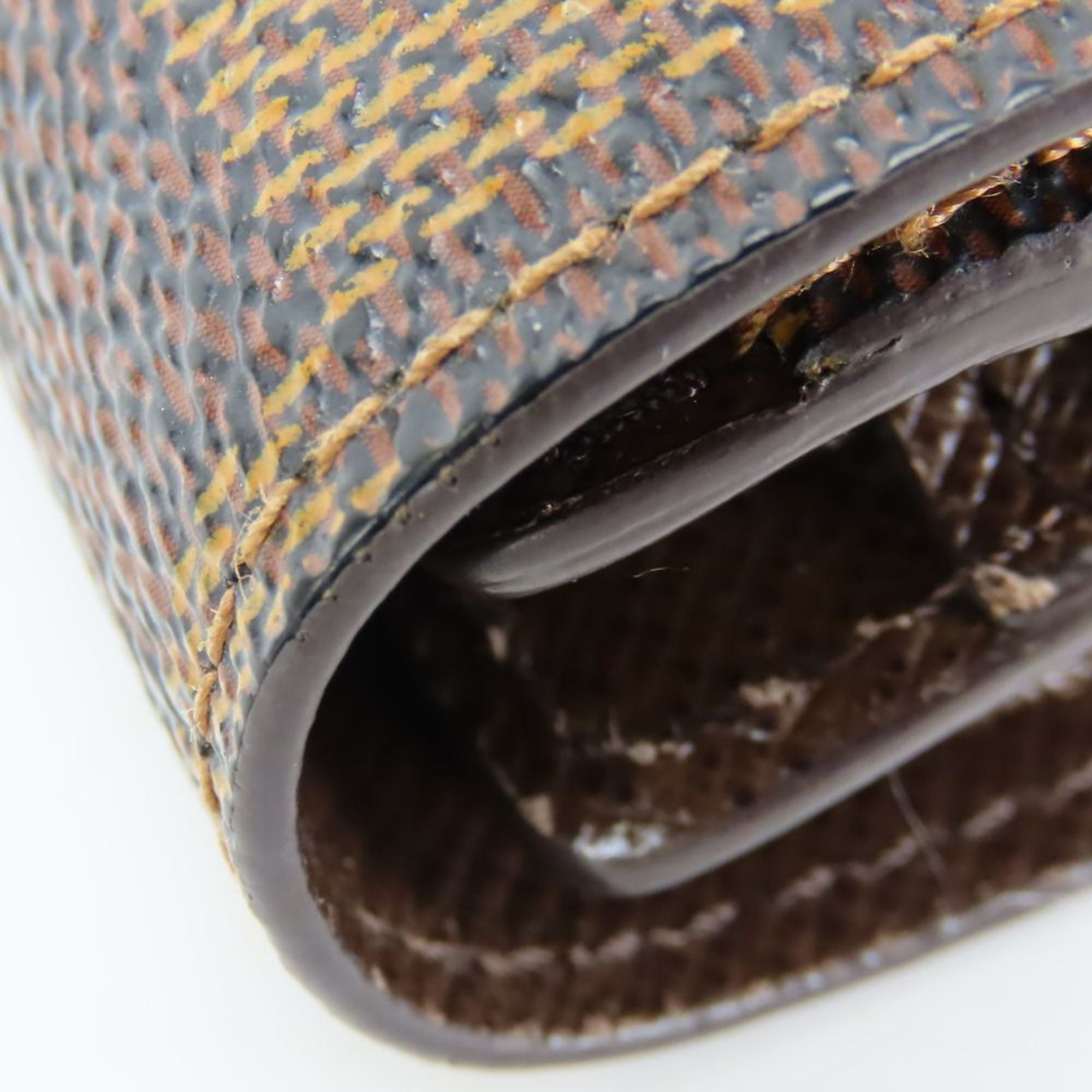 Louis Vuitton Brown Damier Canvas Ebene Damier Canvas Wallet (Tri-Fold)