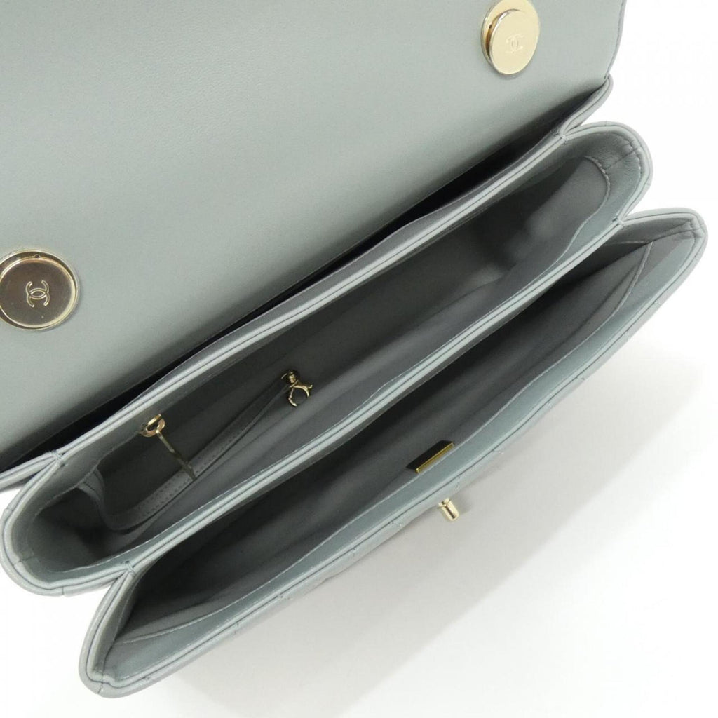 Chanel Light Blue Leather Handbag