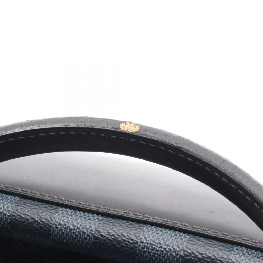 Louis Vuitton Black Navy Coated Canvas Tote Bag