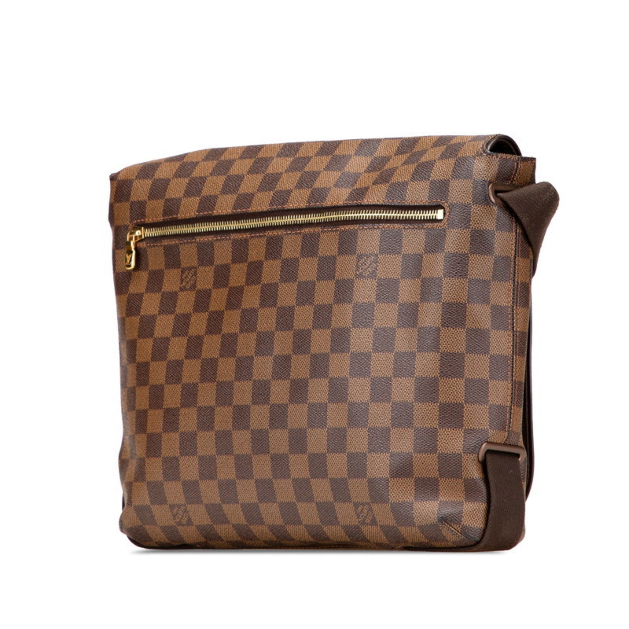 Louis Vuitton Brown Pvc Leather Shoulder Bag