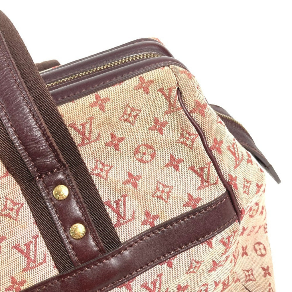 Louis Vuitton Cerise Monogram Red Color Monogram Mini Boston Bag Handbag