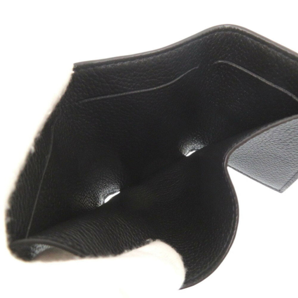 Louis Vuitton Black Noir Leather Wallet (Tri-Fold)