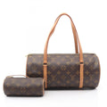 Louis Vuitton Brown Monogram Coated Canvas Leather Handbag