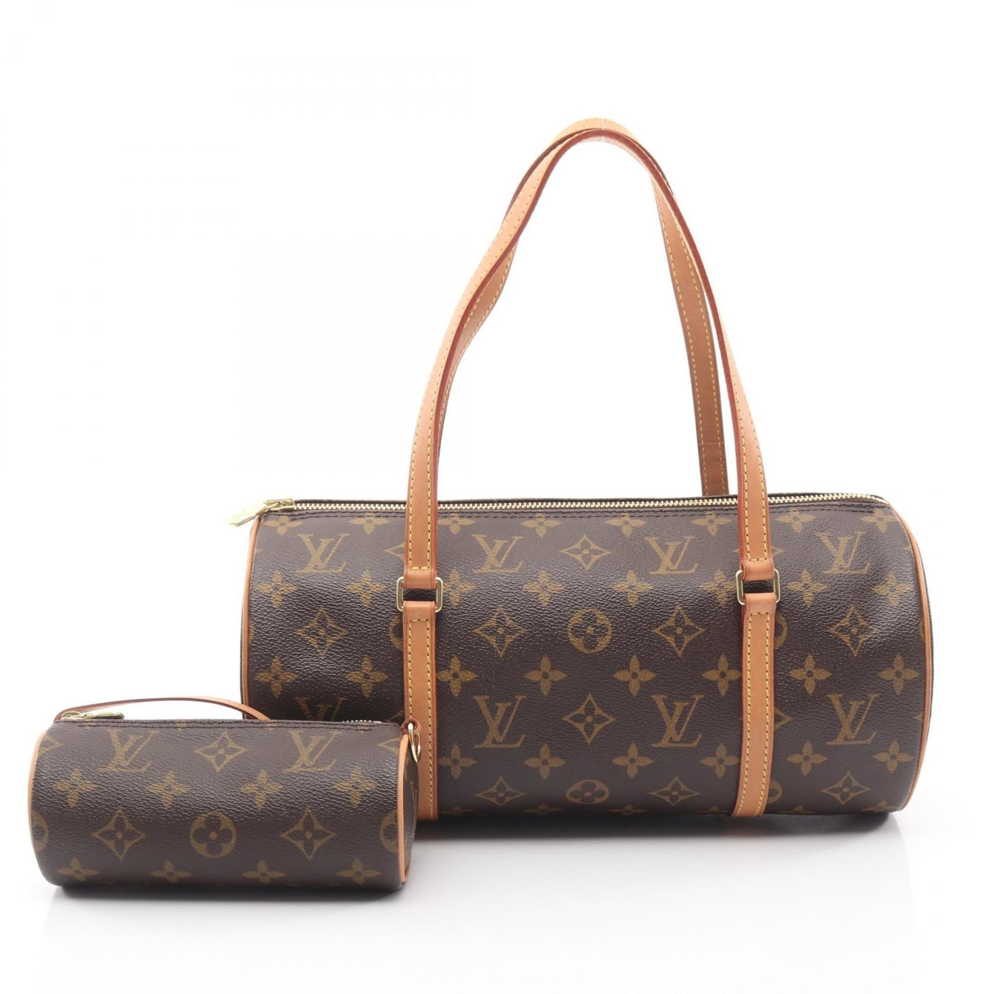 Louis Vuitton Brown Monogram Coated Canvas Leather Handbag