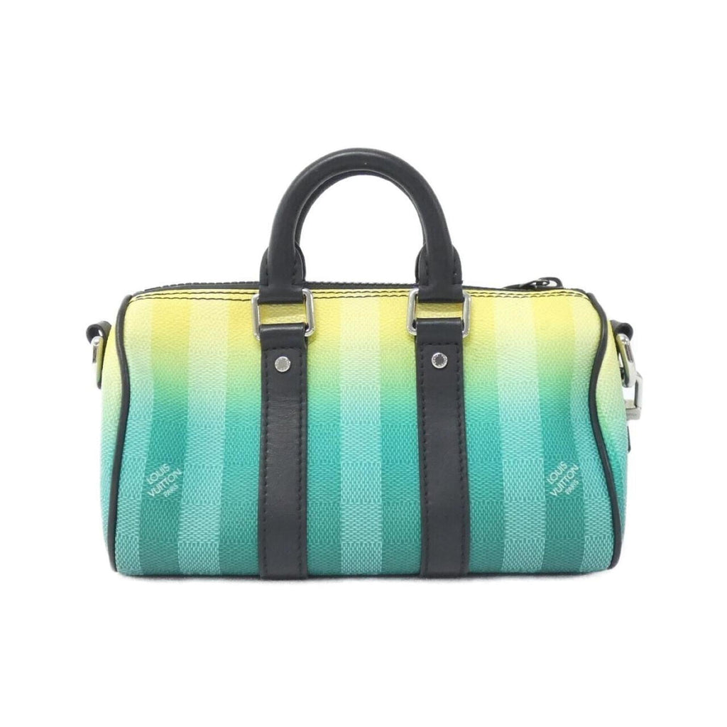 Louis Vuitton Vert Coated Canvas Boston Bag