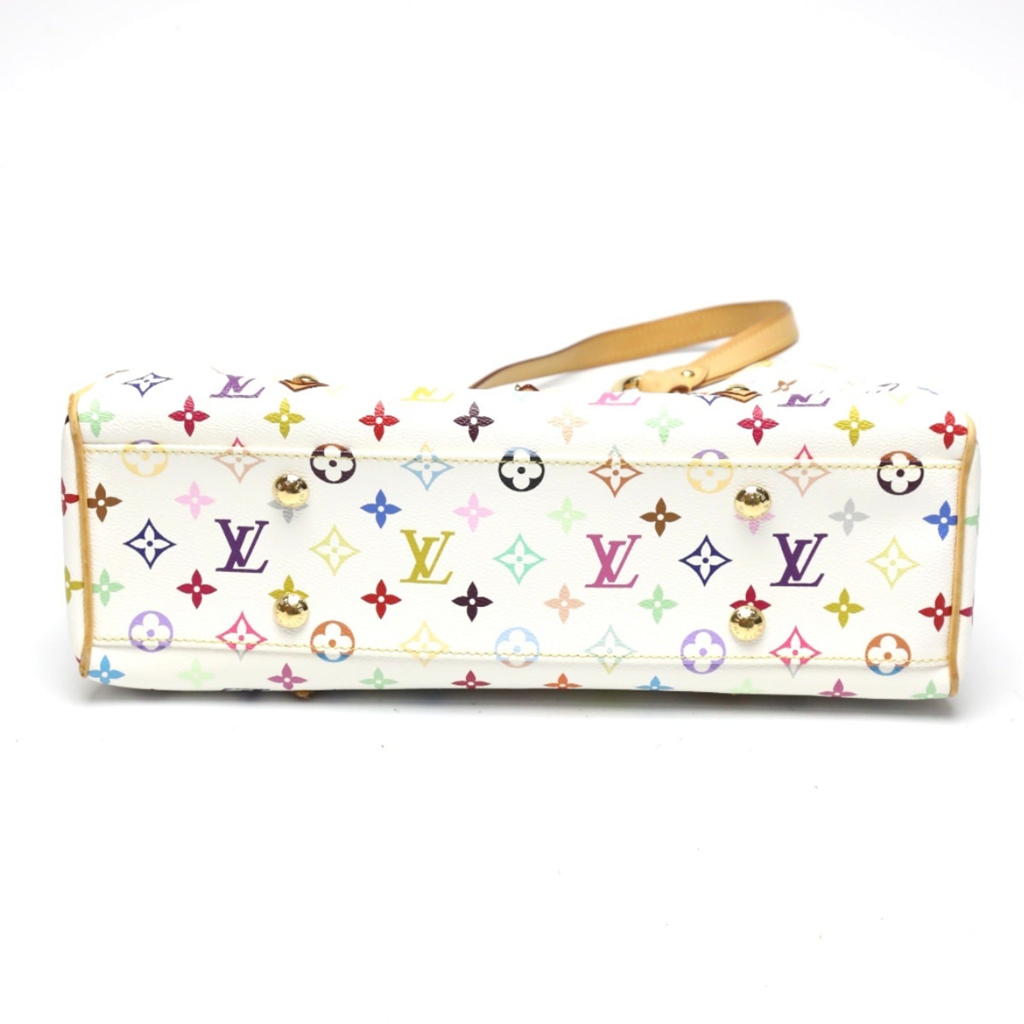 Louis Vuitton Blanc Multi-Color Monogram Multicolore Handbag