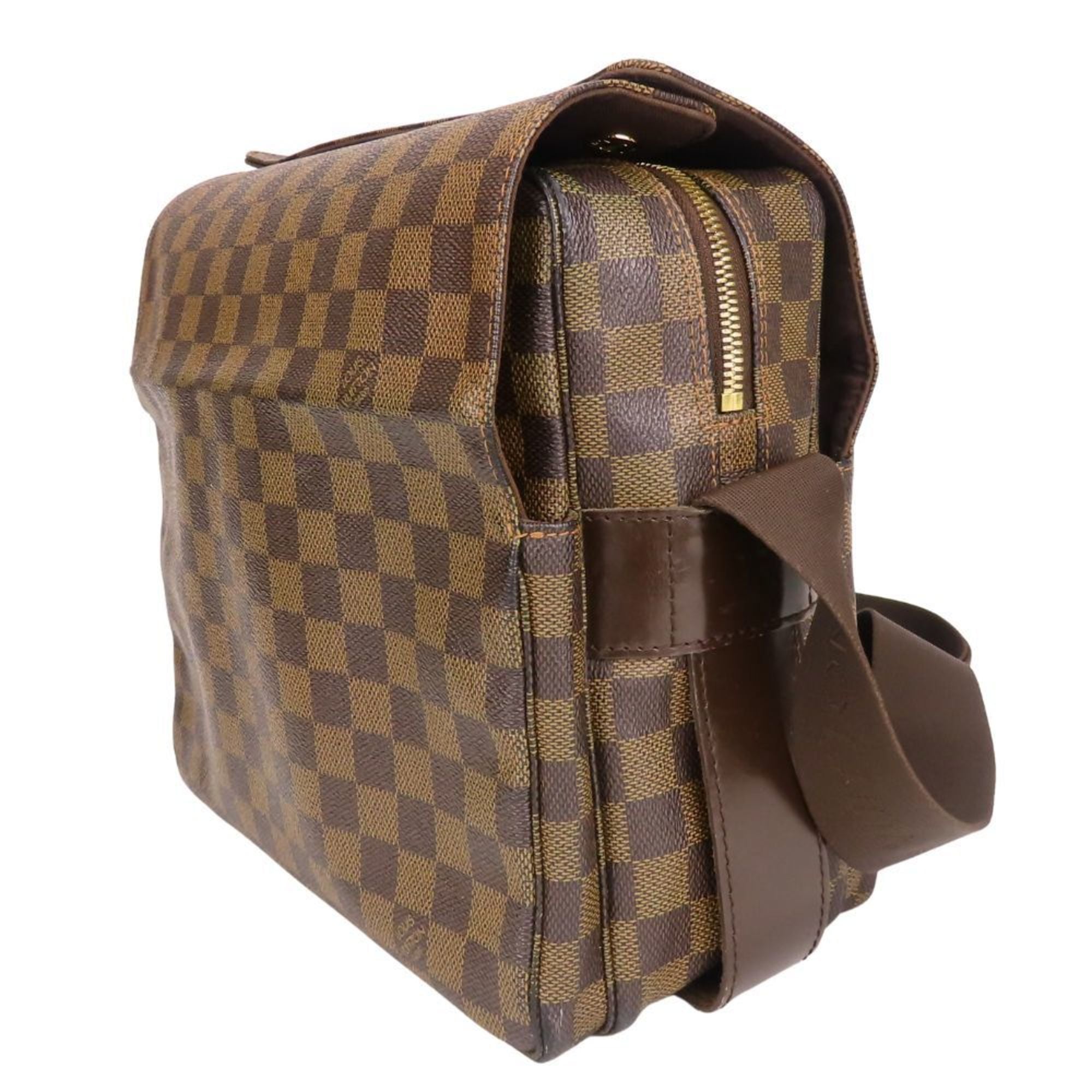 Louis Vuitton Brown Damier Canvas Ebene Damier Canvas Leather Shoulder Bag