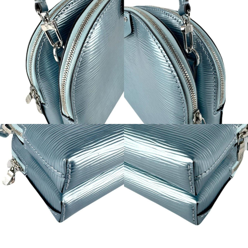 Louis Vuitton Metallic Blue Epi Leather Handbag Shoulder Bag