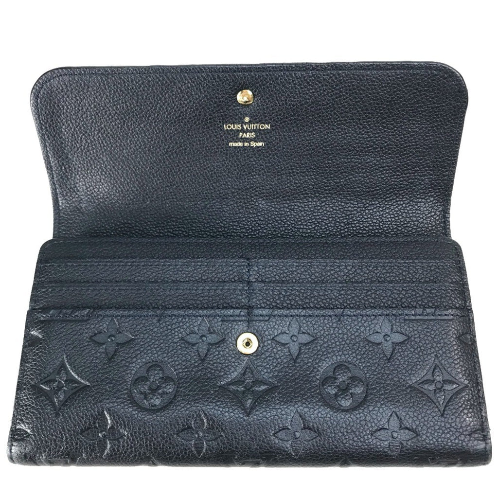 Louis Vuitton Infini Navy Monogram Empreinte Long Wallet