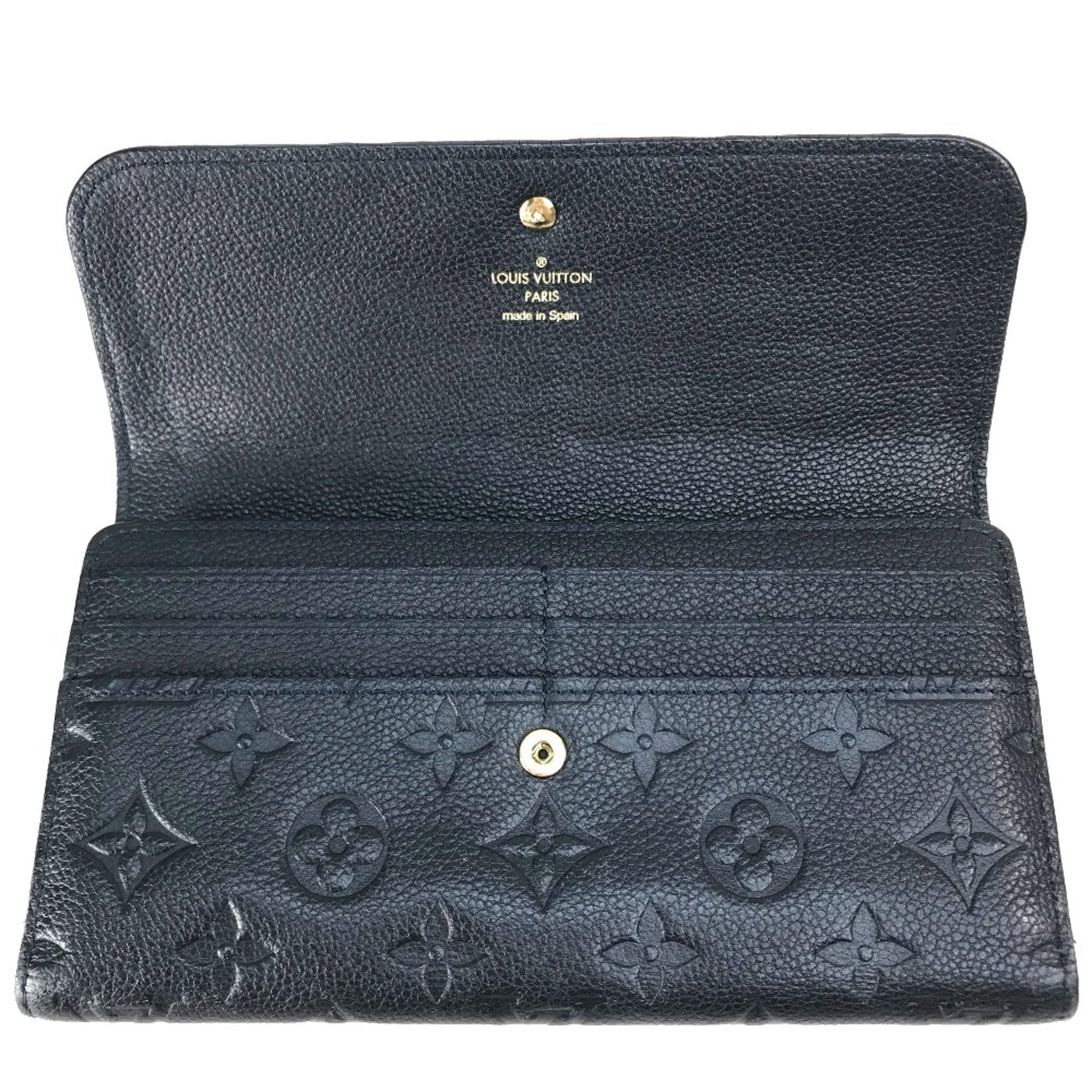 Louis Vuitton Infini Navy Monogram Empreinte Long Wallet