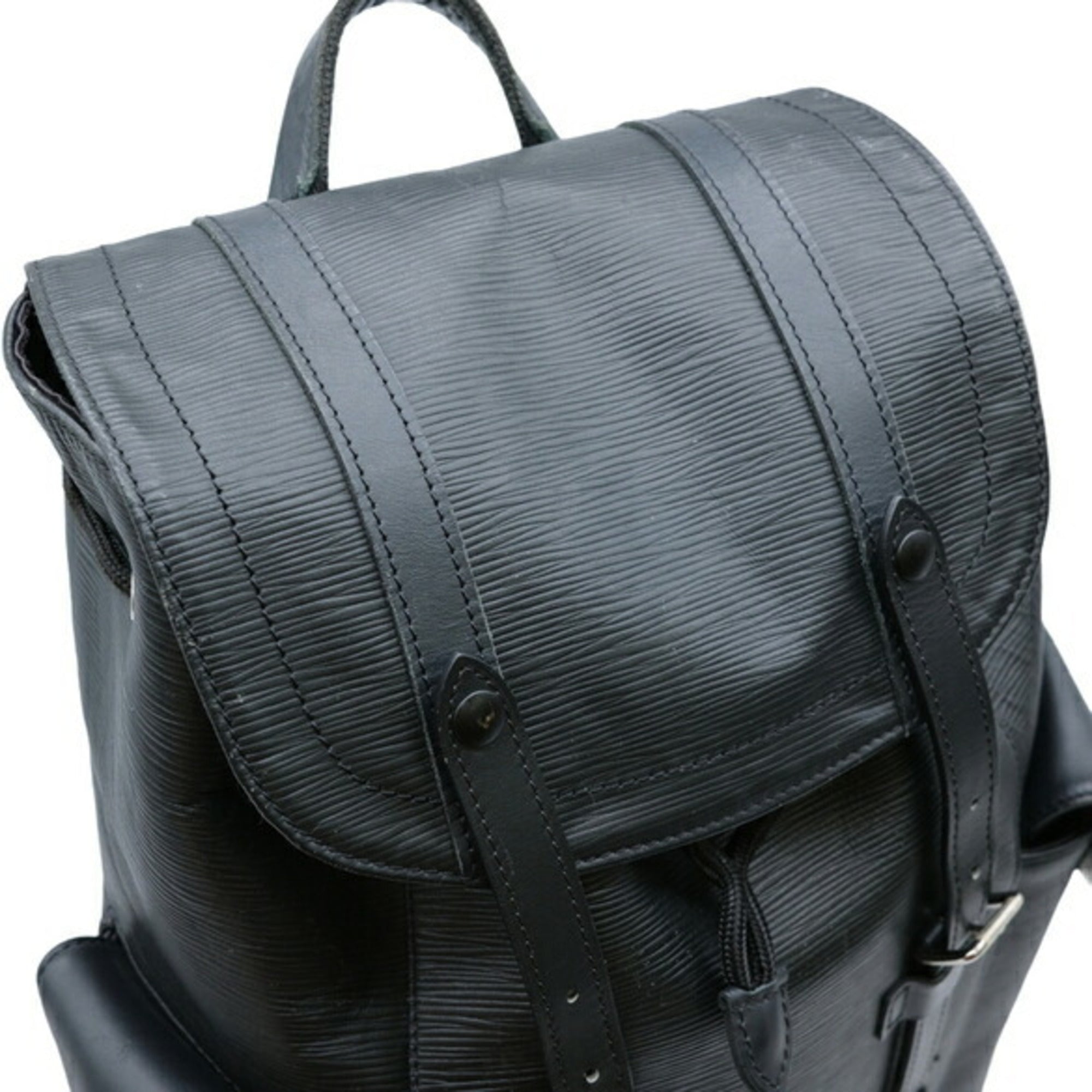 Louis Vuitton Black Epi Leather Backpack