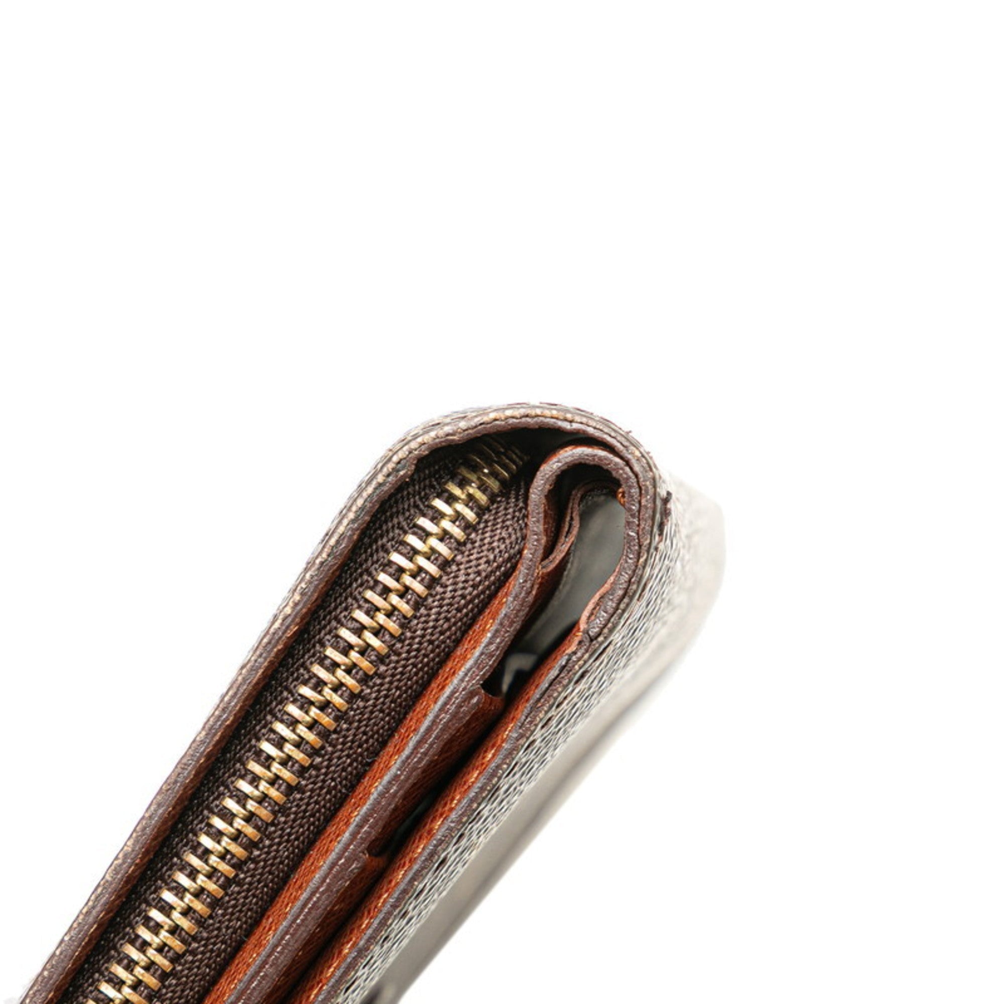 Louis Vuitton Brown Pvc Leather Wallet