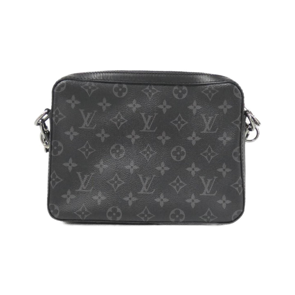 Louis Vuitton Black Gris Coated Canvas Shoulder Bag
