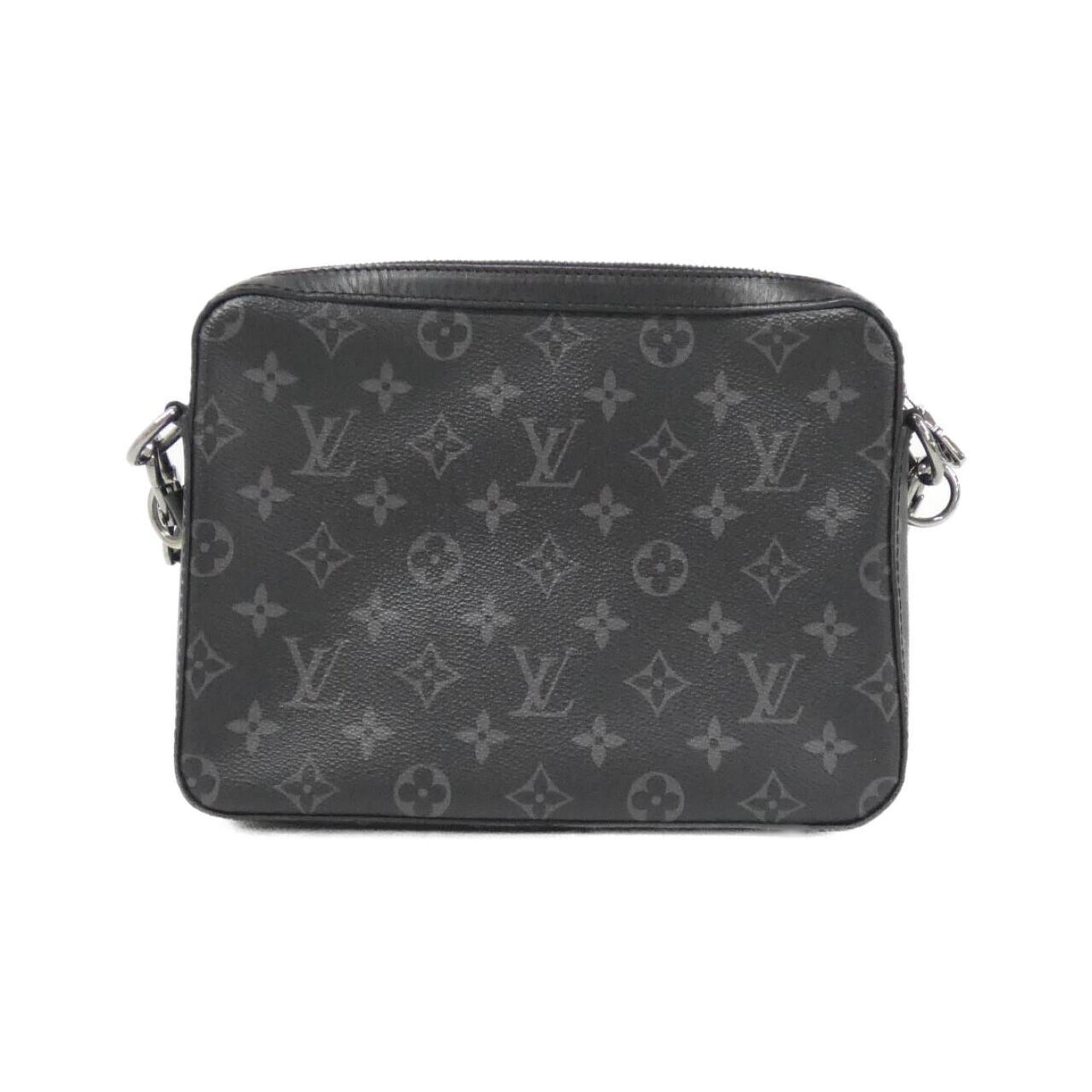 Louis Vuitton Black Gris Coated Canvas Shoulder Bag