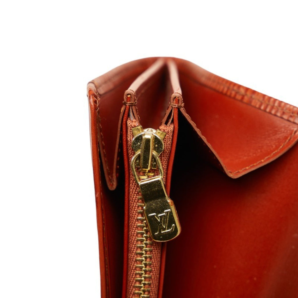 Louis Vuitton Epi Kenyan Brown Epi Leather Long Wallet