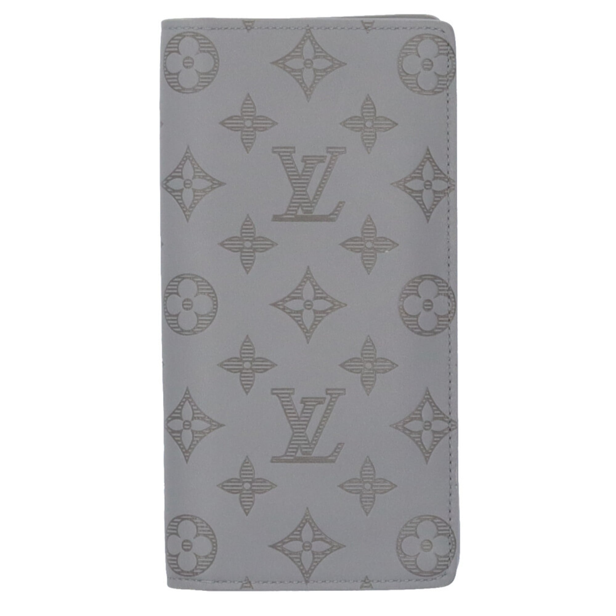 Louis Vuitton Gray Monogram Shadow Long Wallet