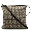Fendi Brown Canvas Shoulder Bag