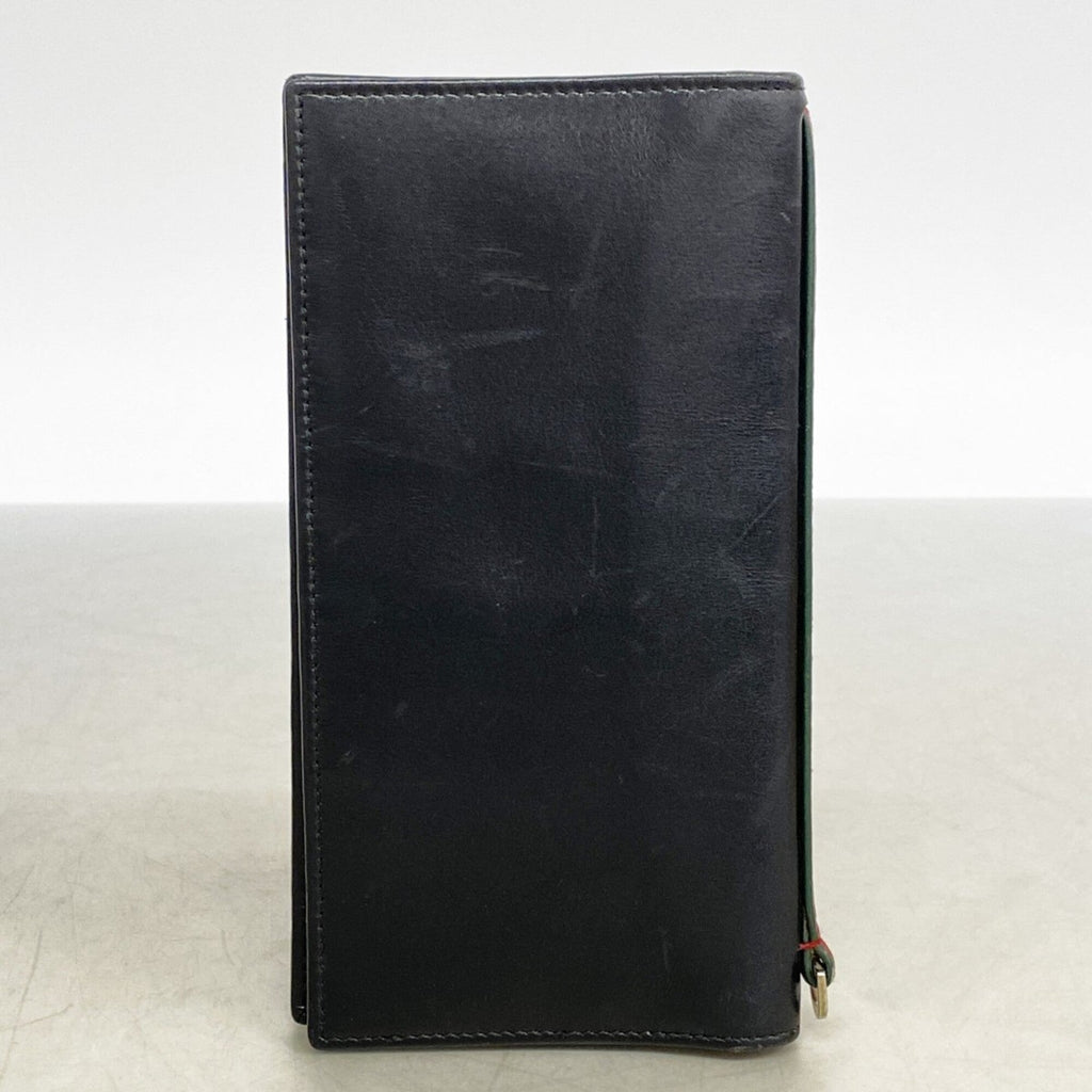Gucci Black Leather Long Bill Wallet (Bi-Fold) (Pre-Owned)