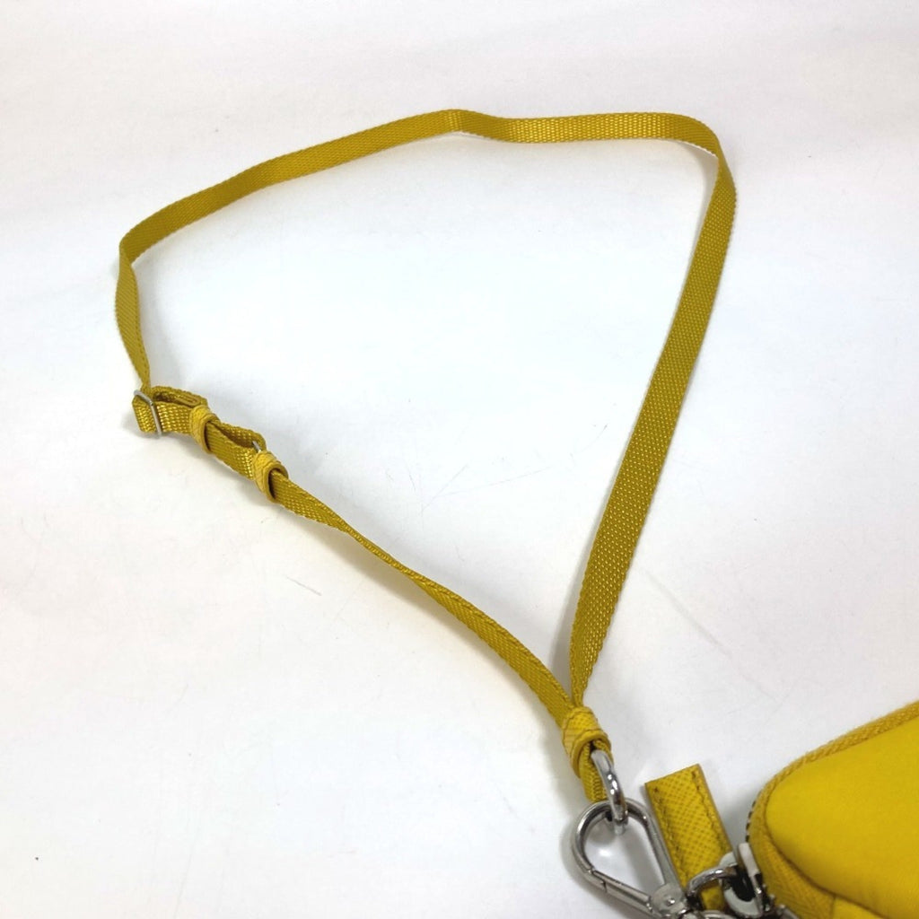 Prada Yellow Nylon Pouch