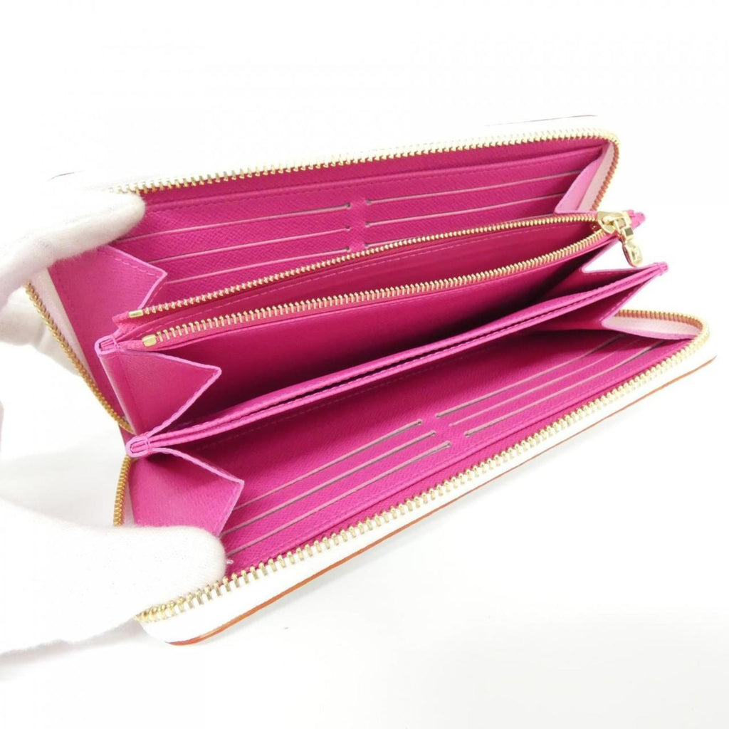 Louis Vuitton Multi-Color White Coated Canvas Long Wallet
