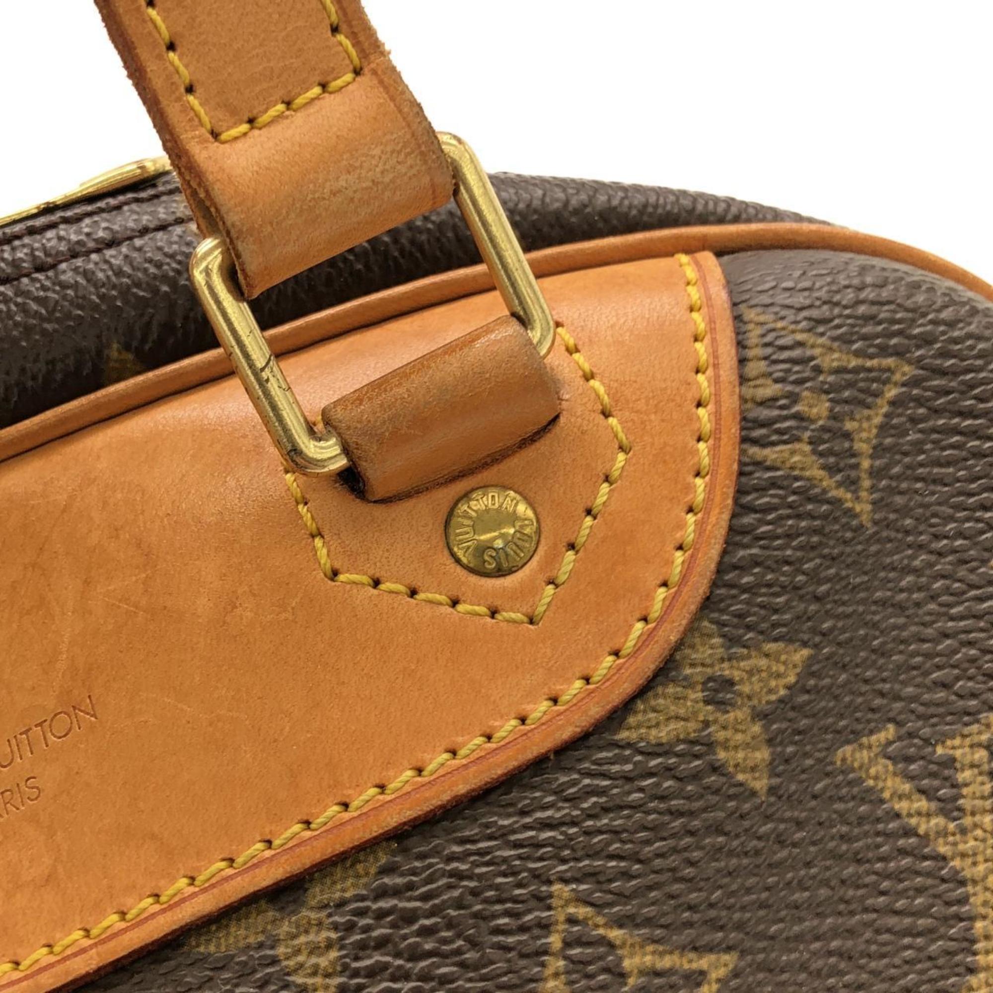 Louis Vuitton Marron Coated Canvas Handbag