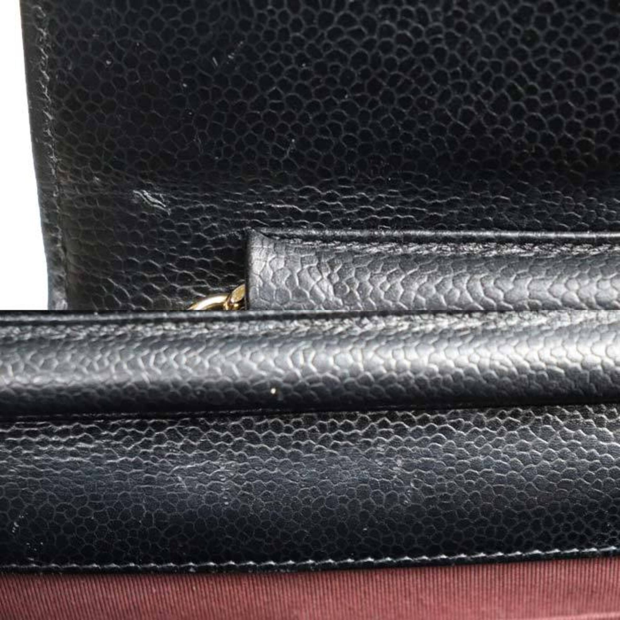 Chanel Black Leather Shoulder Bag