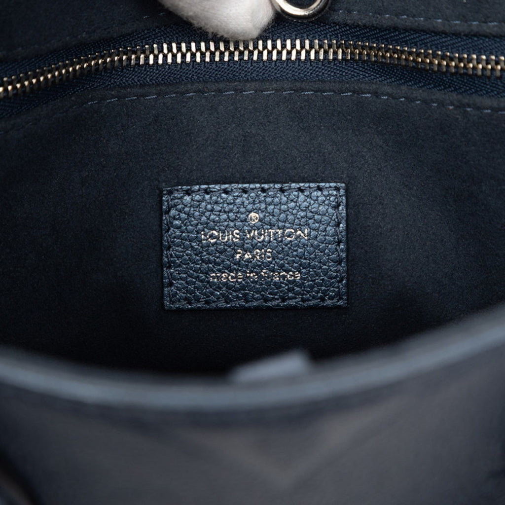 Louis Vuitton Metallic Blue Leather Handbag Shoulder Bag