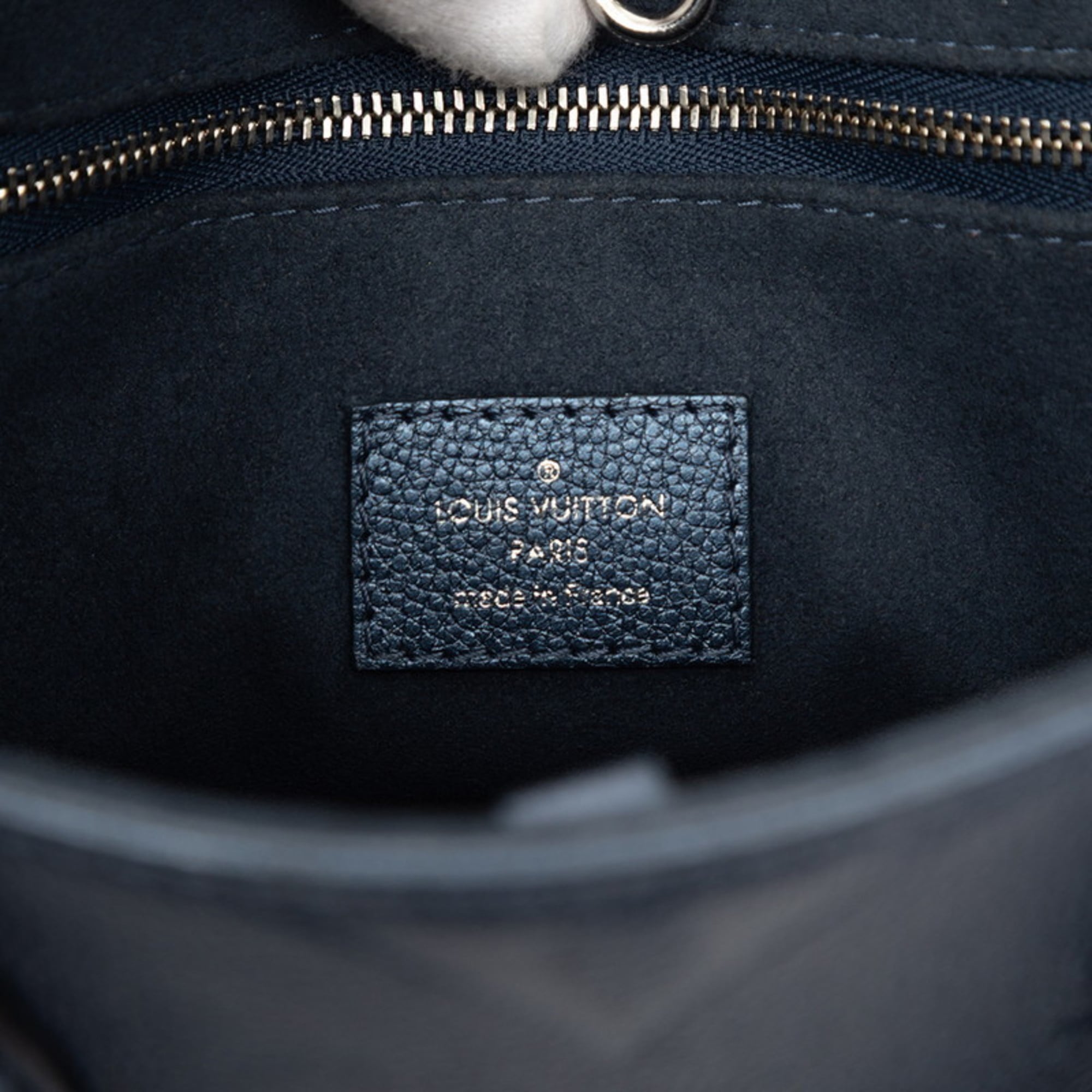 Louis Vuitton Metallic Blue Leather Handbag Shoulder Bag