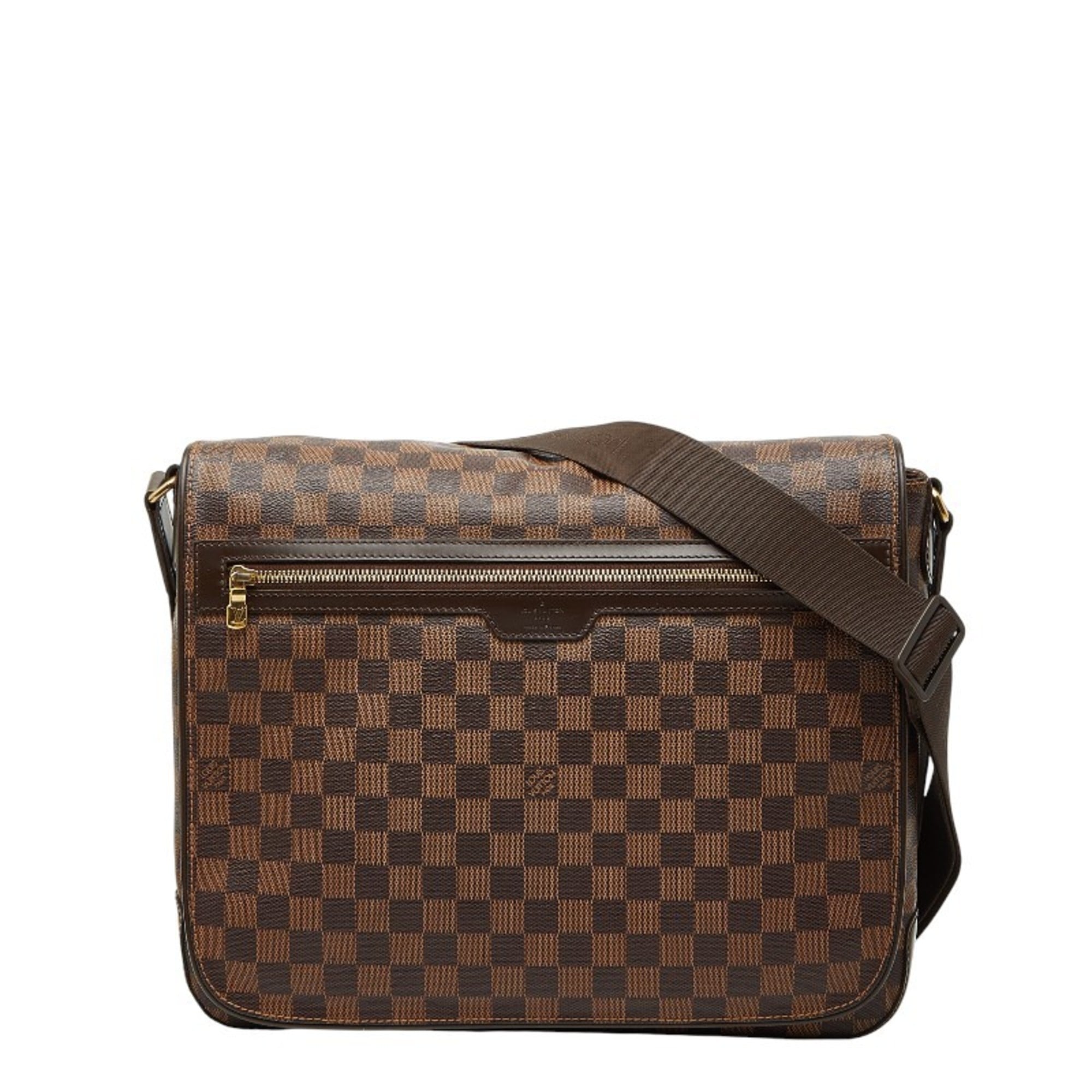 Louis Vuitton Brown Pvc Leather Shoulder Bag