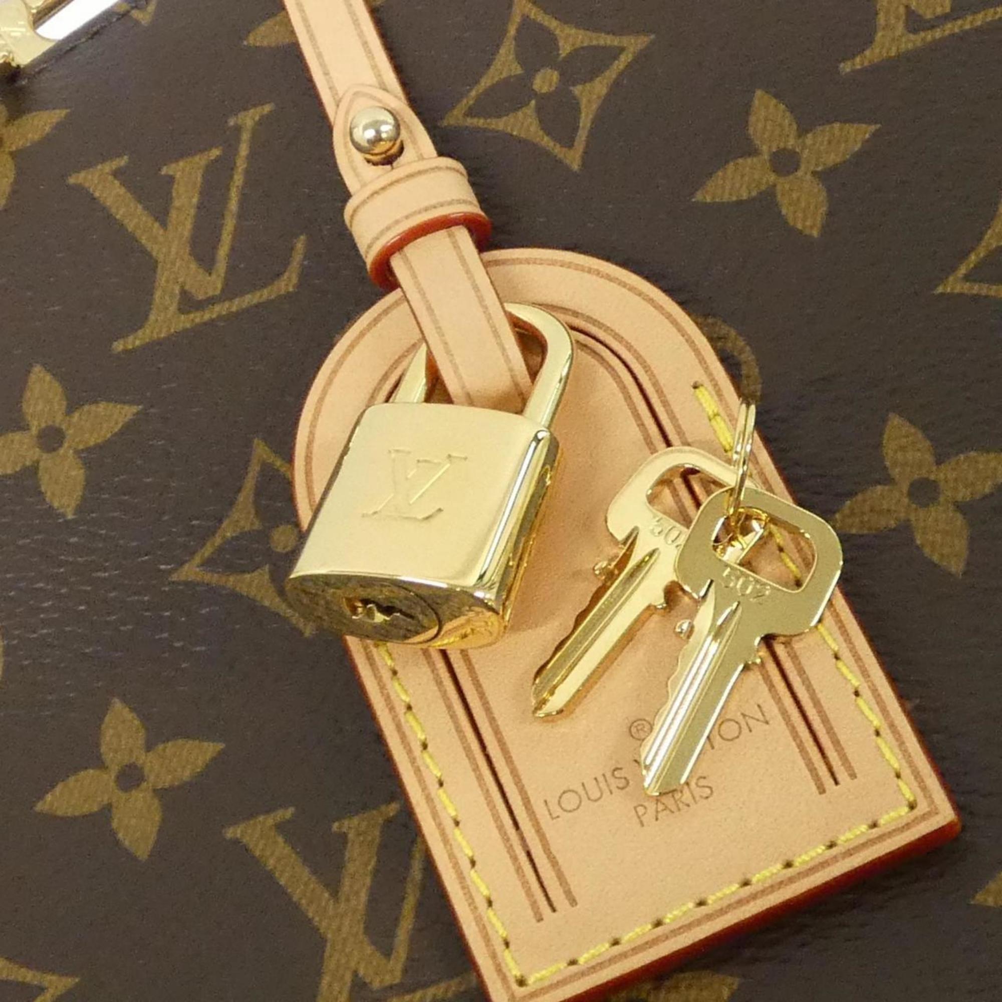Louis Vuitton Marron Coated Canvas Handbag