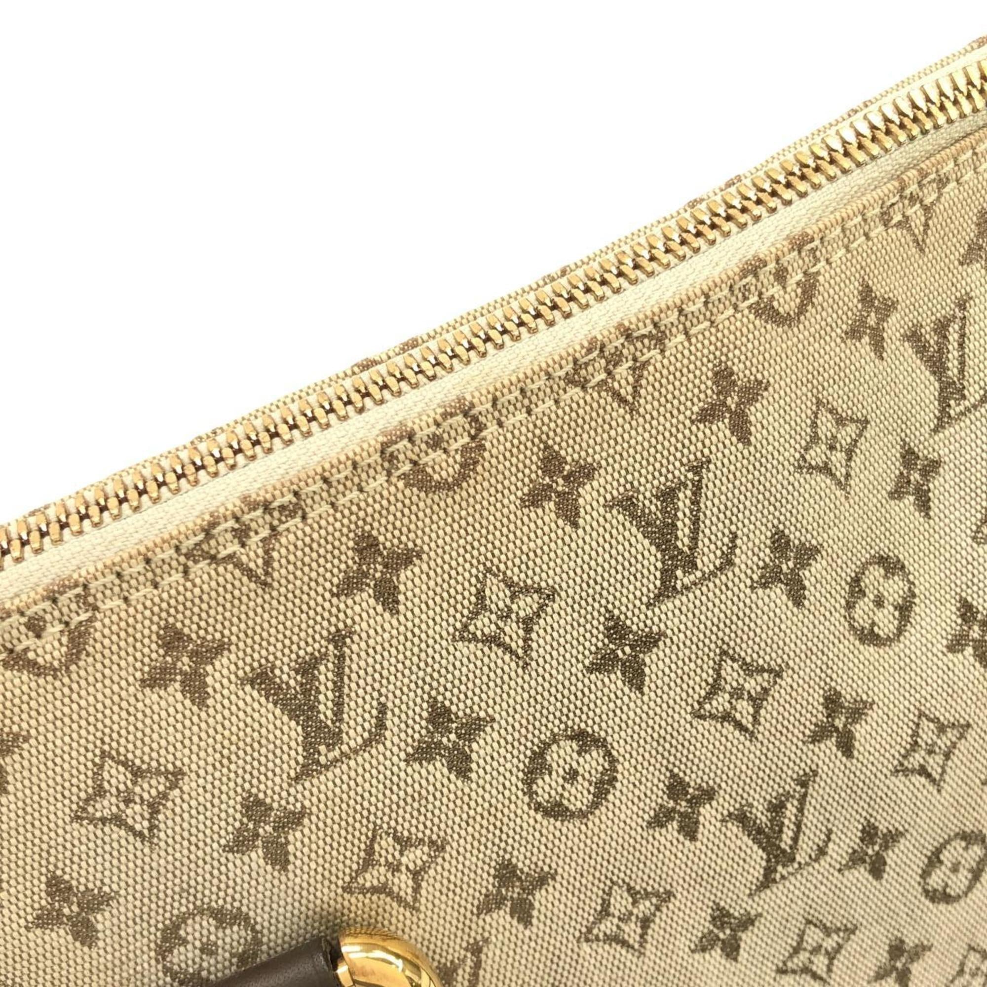 Louis Vuitton Khaki Canvas Handbag