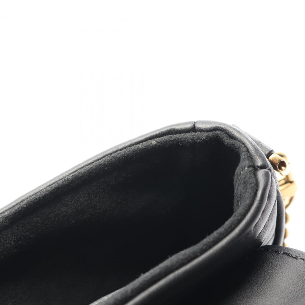 Louis Vuitton Black Leather Pochette Shoulder Bag