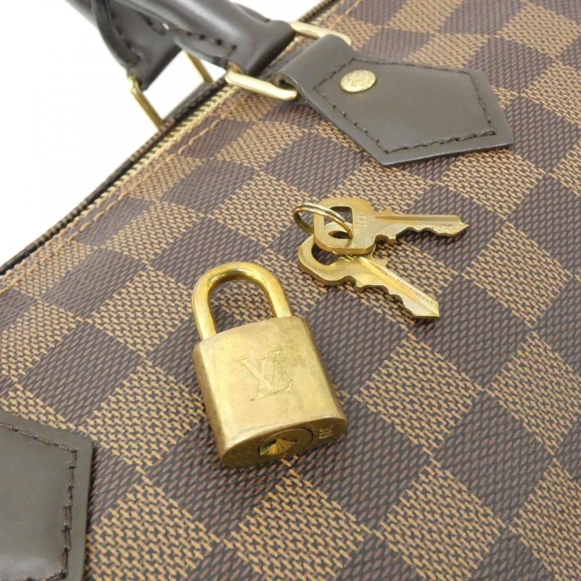 Louis Vuitton Ebene Coated Canvas Boston Bag