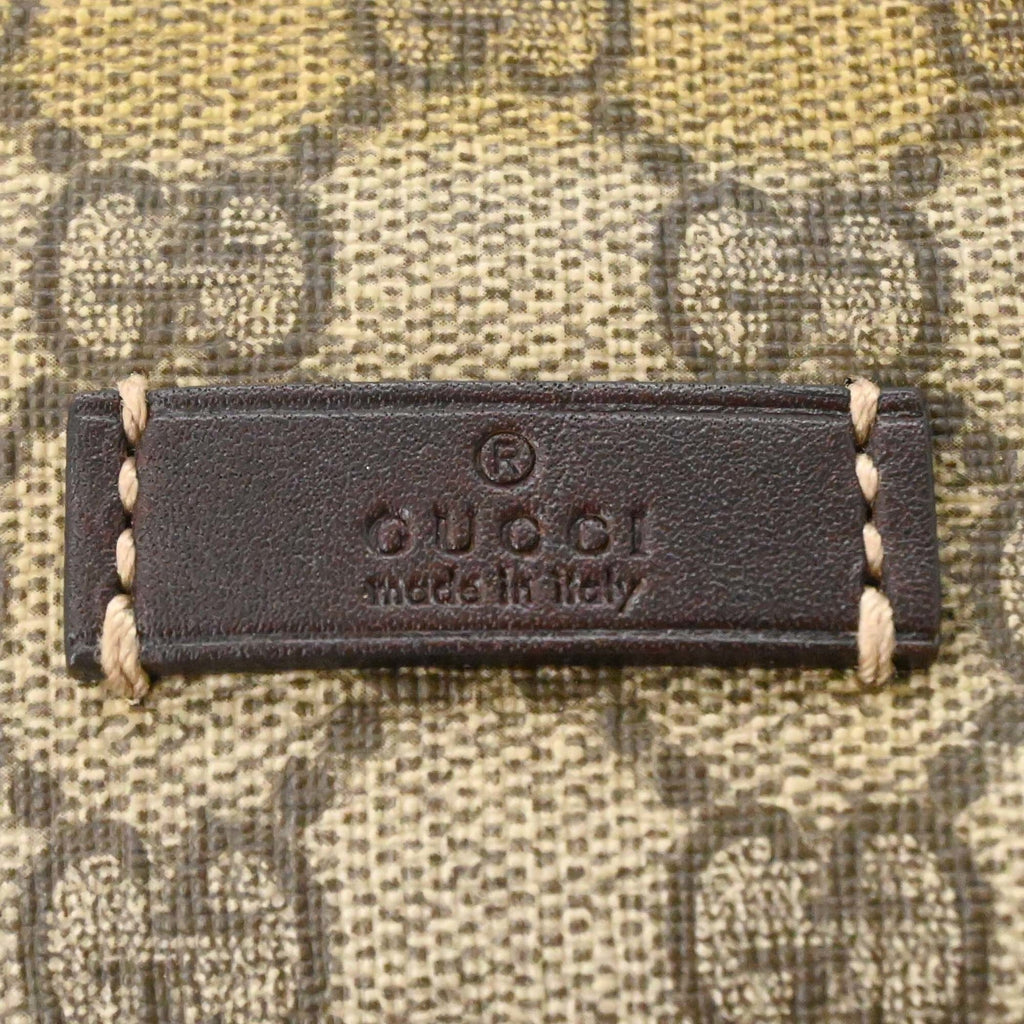 Gucci Beige Brown Pvc Leather Shoulder Bag (Pre-Owned)
