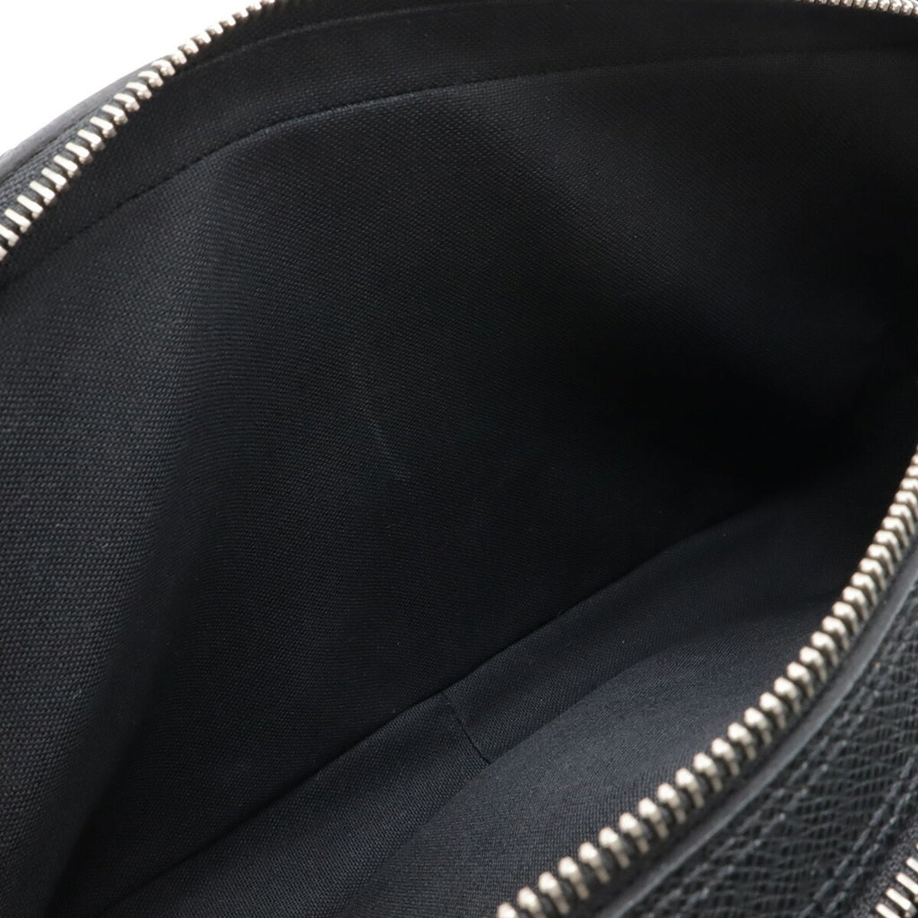 Louis Vuitton Ardoise Black Taiga Leather Leather Clutch Bag