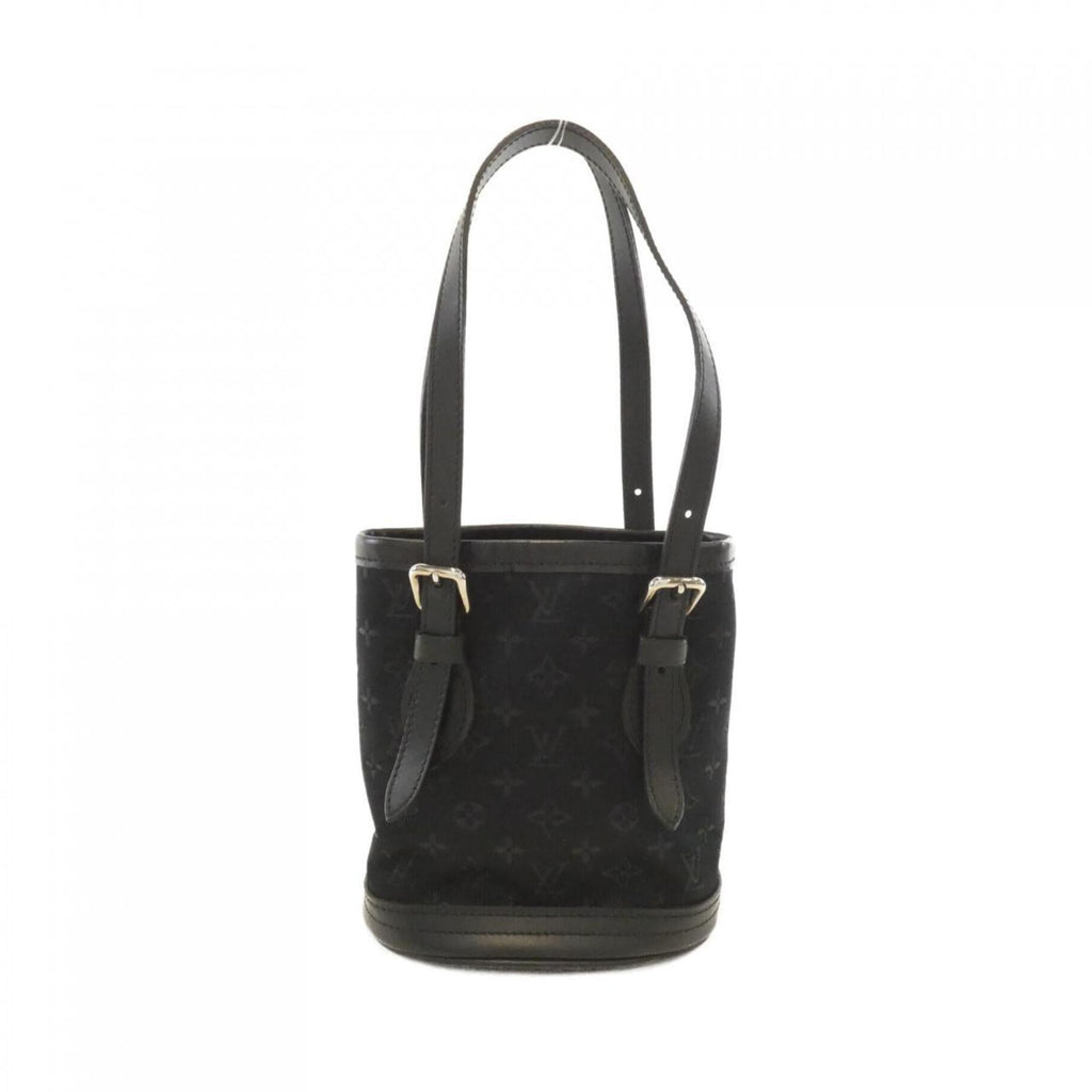 Louis Vuitton Monogram Satin Black Monogram Satin Handbag