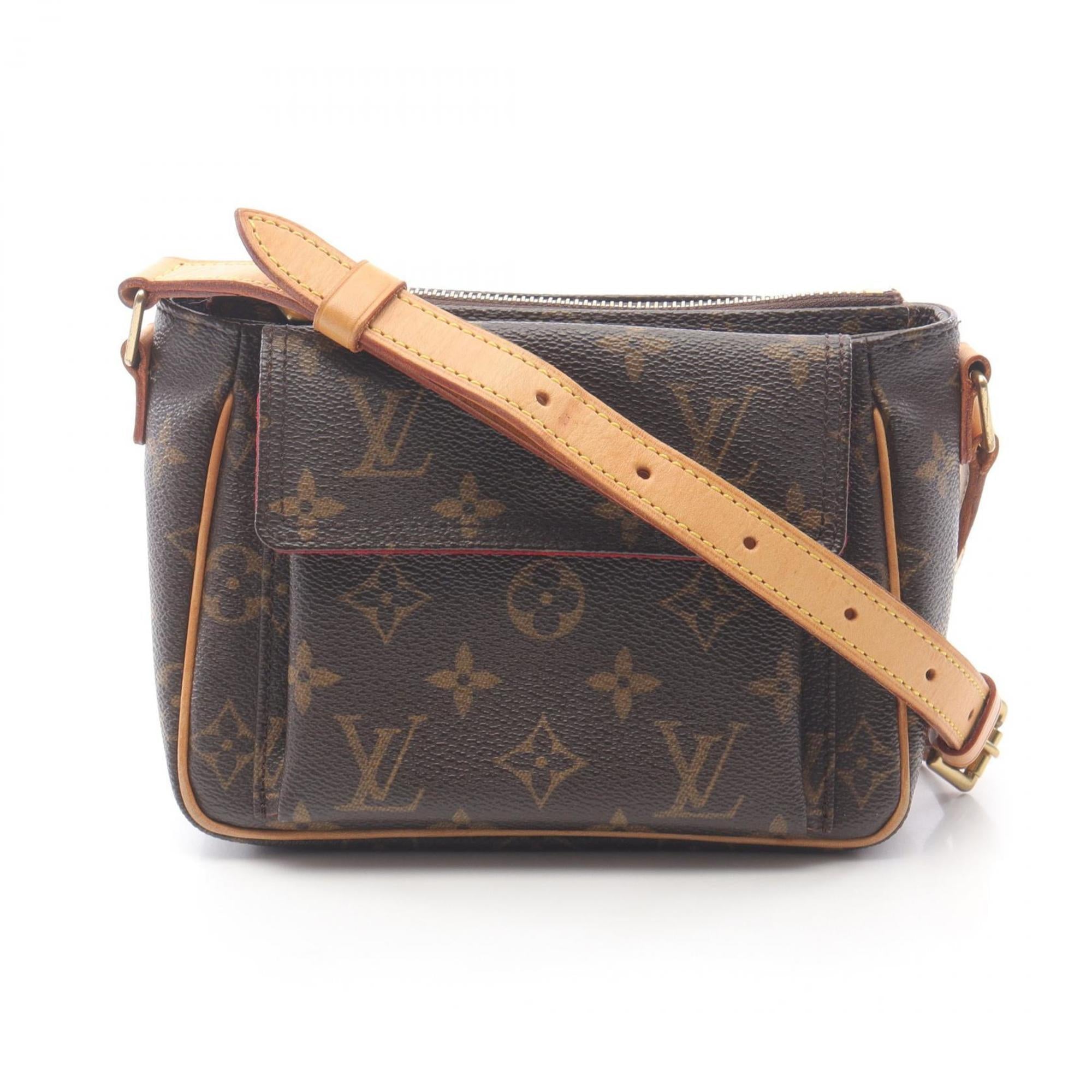 Louis Vuitton Brown Pvc Leather Shoulder Bag