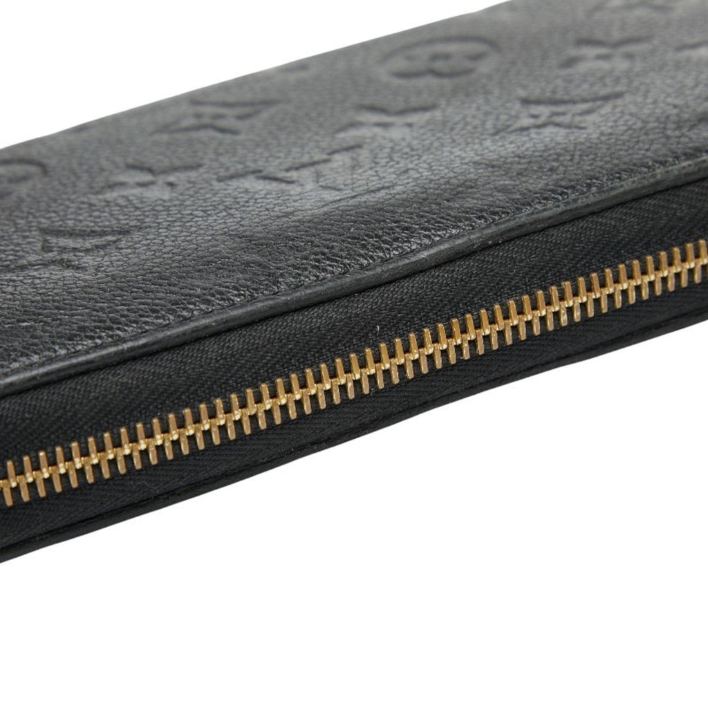 Louis Vuitton Black Noir Leather Long Wallet