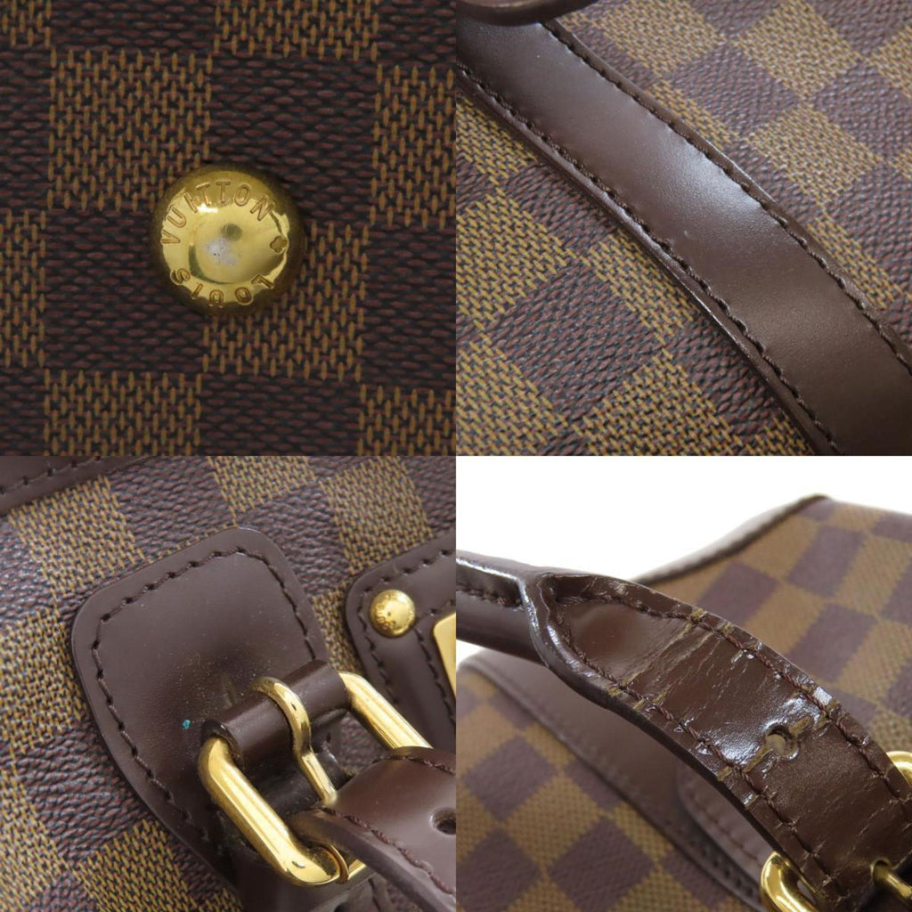 Louis Vuitton Brown Ebene Damier Canvas Boston Bag