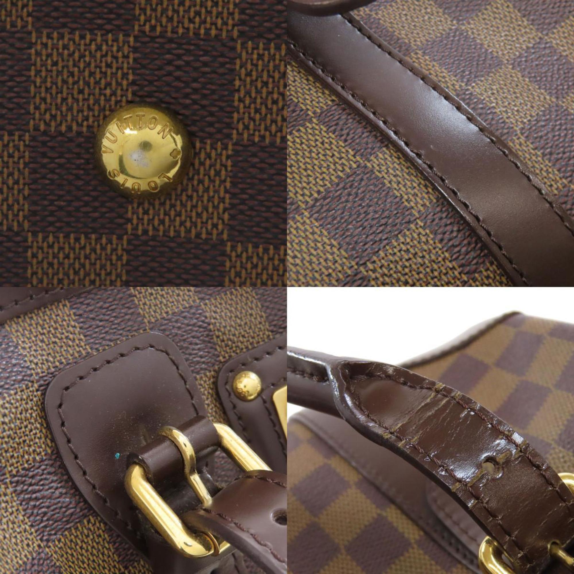 Louis Vuitton Brown Ebene Damier Canvas Boston Bag